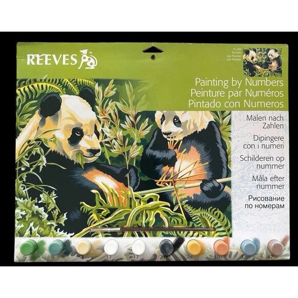 Reeves Other - ELEPHANTS THE CHARGE--- Paint by Number Kit by Reeves NEW Made in England